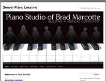 Tablet Screenshot of bradmarcottepiano.com